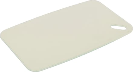 Excellent Houseware Snijplank - creme wit - Kunststof - 24 x 15 cm - voor keuken/voedsel