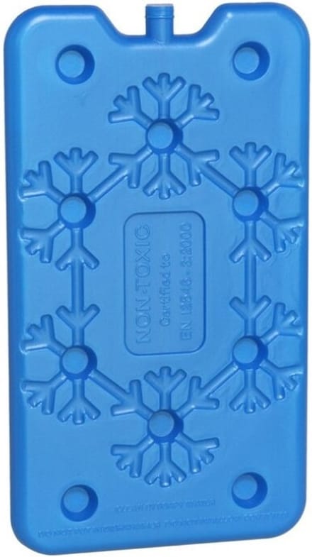 Gerimport Koelelementen plat - 400 ml - 14 x 24 cm - blauw - kunststof