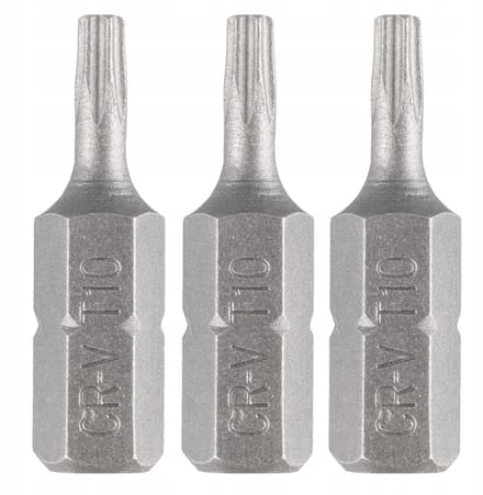 Torx Bitset T10 x 25mm - 3 Stuks