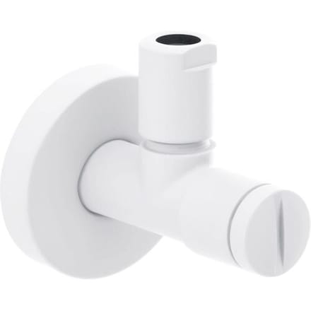 Herzbach DEEP WHITE DESIGN angle valve 23.954780.1.07