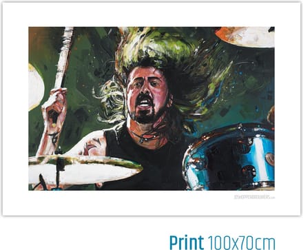 Dave Grohl poster 100x70 cm