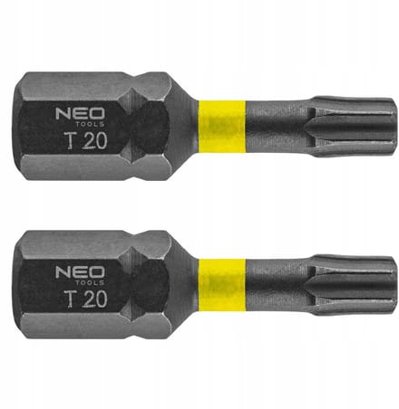 2x TX20 Slagmoerbitsen 25mm - NEO TOOLS