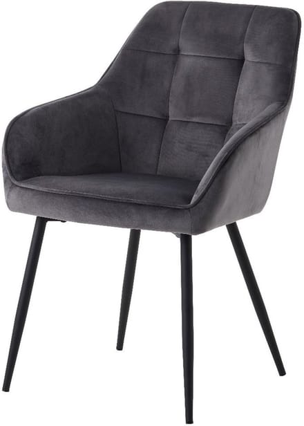 Nordic Home - Angelo armstoel velvet - donkergrijs