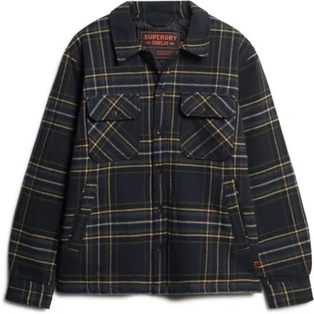 Superdry Surplus Geruite jas Blauw Grootte: XL
