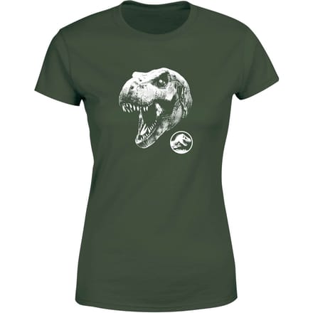 Jurassic Park T Rex Women's T-Shirt - Green - S