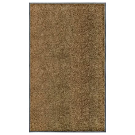 vidaXL - Deurmat - wasbaar - 90x150 - cm - bruin