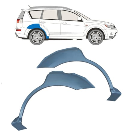 Reparatiepaneel achterspatbord voor Mitsubishi Outlander 2007-2012