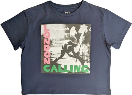 The Clash - London Calling Crop top - L - Blauw
