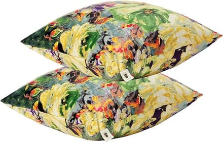 CE - Decoratieve Kussenhoezen - 45,7x45,7 cm - Bloemen Patroon - Set van 2