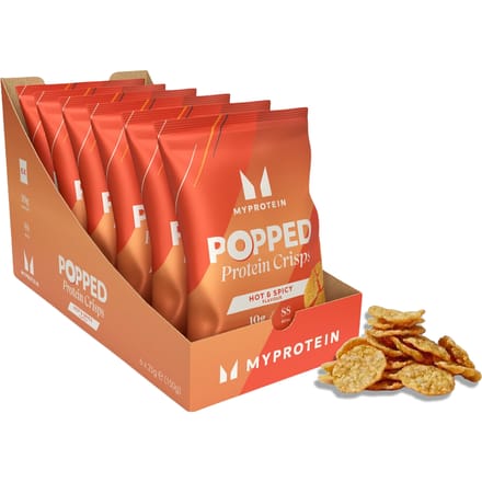 Gepofte eiwitchips - Hot & Spicy