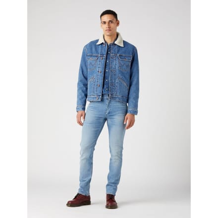 Wrangler 124mj Sherpa Jasje Blauw M Man