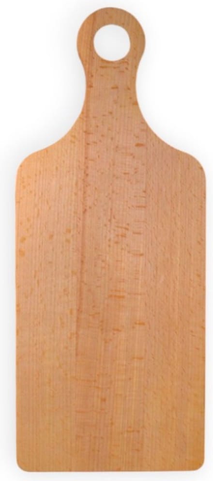 JM Woods - Borrelplank met handvat 34 x 14 cm - Serveerplank - Hapjesplank - Kaasplank - Cadeau tip!