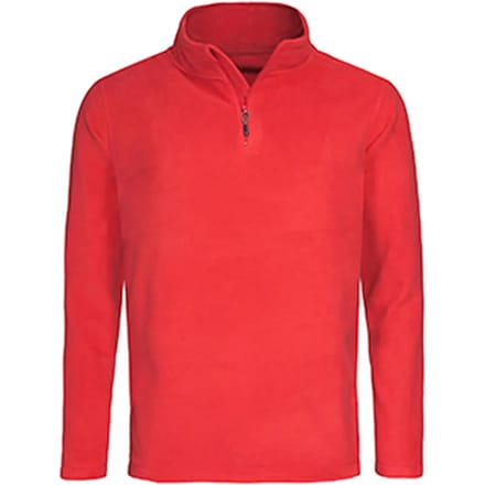 Stedman - Fleece Half-Zip Trui - Scarlet Red maat L
