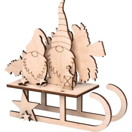 Houten bouwpakket "Klabauter  slee"