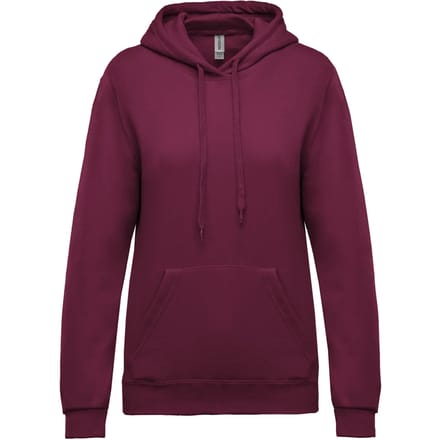 Kariban Eco damessweater met capuchon K473 - Wine - M