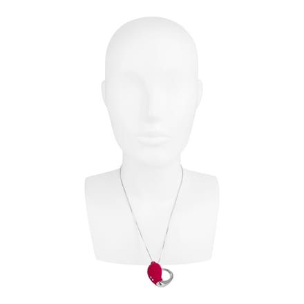 Hartvormige minivibrator met ketting, 4,8 cm