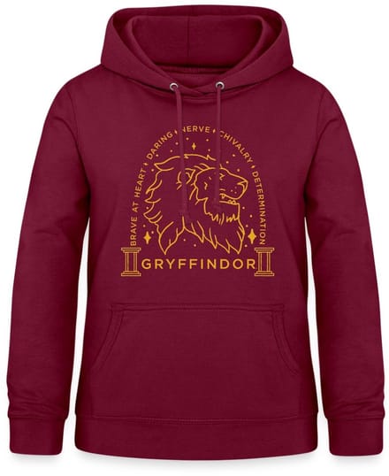 Harry Potter Griffoendor Lineart Hoodie Dames