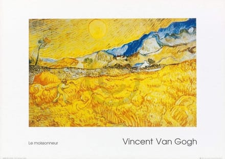 Kunstdruk Vincent Van Gogh - Il Mietitore 70x50cm