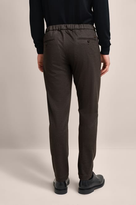 Bugatti Herren Geplooide broek met moderne snit
