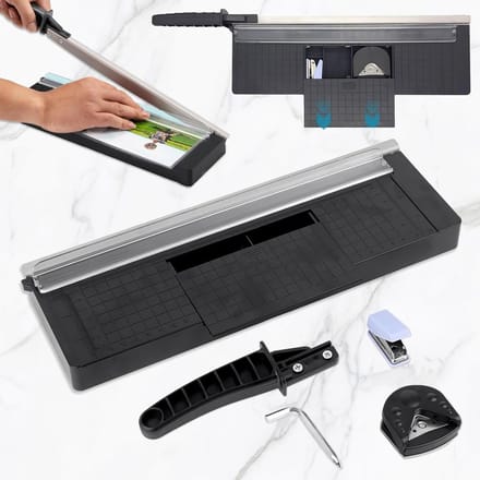 Compacte A4 Snijmachine voor Precisie Snijden van Papier en Karton, Efficiënte Lever Cutter en Slicer voor Creatieve Projecten