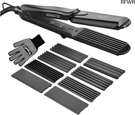 RFWR® 4-in-1 Multifunctionele Stijltang voor Golvend Haar – Keramisch, Temperatuurregeling, Antistatisch