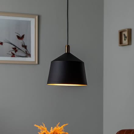 Opviq Saglam 3720 hanglamp 1-lamp Ø25cm zwart/goud