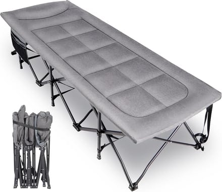 REDCAMP Vouwbed XXL - Opvouwbaar campingbed - 71 cm breed - 226 kg belastbaar