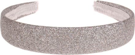 Diadeem Kindermaat Zilverkleurige Glitters - Breedte 2,5cm