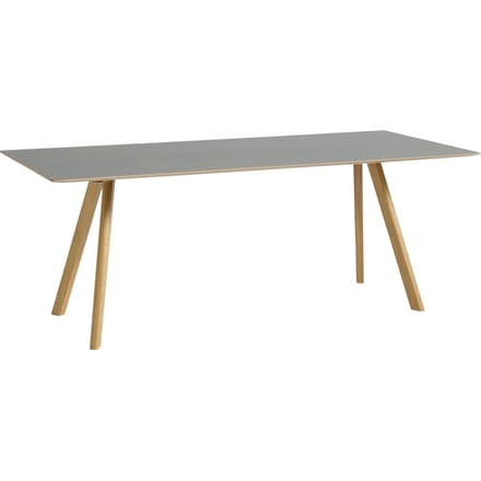 HAY Copenhague CPH30 tafel - grijs - lak op waterbasis - 200 x 90 cm