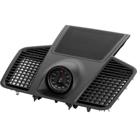 Bovenste Afdekking Dashboardpaneel met Stopwatchdecoratie Geschikt voor Cayenne 9YA 2018-2020 gray