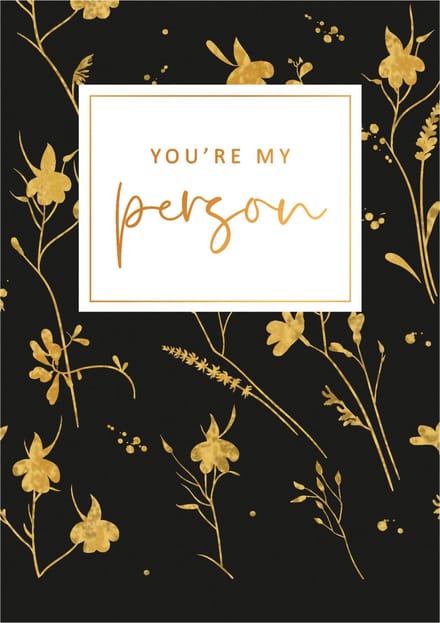 Kaart - Gold Rush - You're my person - GLD019
