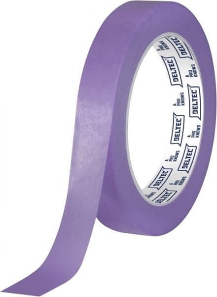 Deltec maskeertape paars / sensitive - 50 meter x 30 mm.