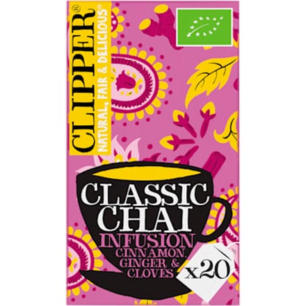 Clipper Tea - Classic Chai Infusion Cinnamon, Ginger & Cloves - 20 zakjes