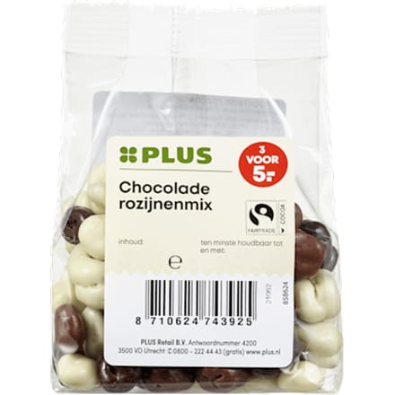 Chocolade rozijnenmix