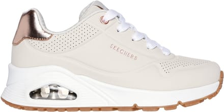 Skechers UNO GEN1 - SHIMMER AWAY Meisjes Sneakers - Naturel