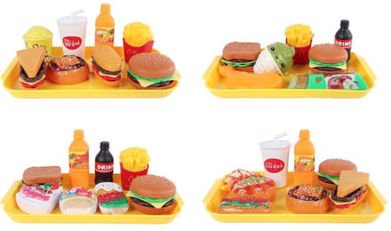 Takeaway Fastfood Speelset – 8/9 delig (4 ass)