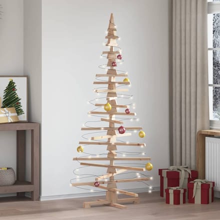vidaXL - Kerstdecoratie - kerstboom - 180 - cm - massief - grenenhout