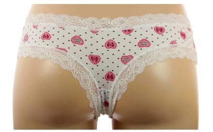 J&C string /hipster katoen Hart - Wit / XL