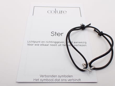Colure® vriendschaparmbandjes Ster allebei zilver