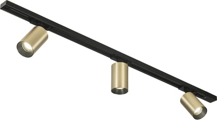 Lumidora Railspot 74943 - AREZZA - 3 Lichts - GU10 - Zwart - Goud - Messing (kleur) - Metaal