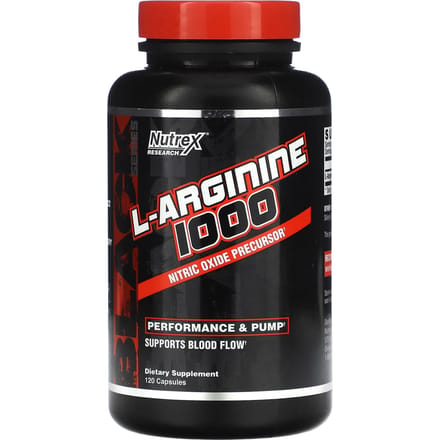 Nutrex Research, Black Series, L-Arginine 1000, 120 Capsules