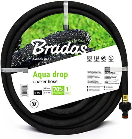 Druppelslang 1/2 inch - 7,5 m - Zwart - Ideale oplossing voor tuindruppels