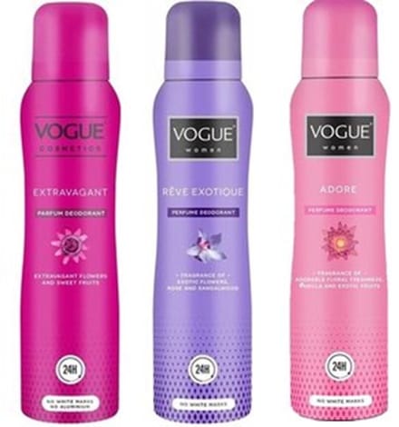 Vogue Parfum Deodorant - Extravagant / Reve Exotique / Adore