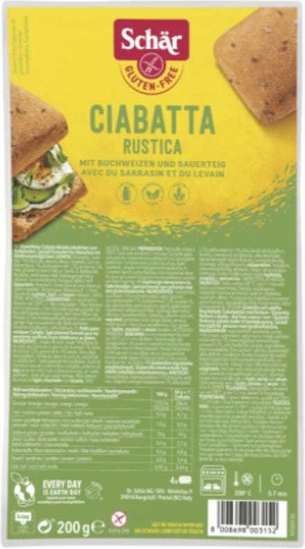 Schar Ciabatta Rustica Glv