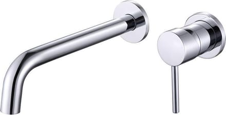 Diamond Line Eva - Wastafelmengkraan - Inbouw - Rond - Chroom - 1 Greeps