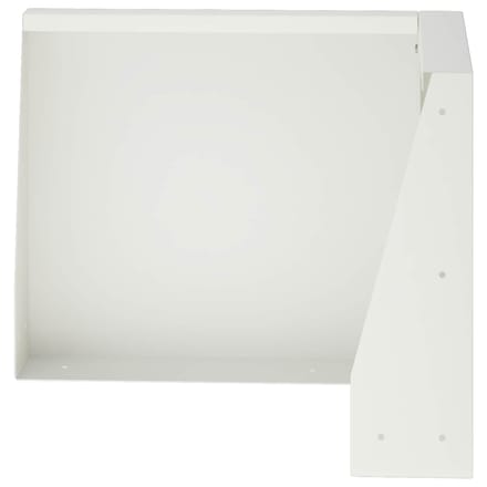 vidaXL - Keermuur - 50 - x - 50 - x - 30 - cm - Staal - Wit