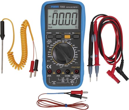 Digitale Multimeter - Universele Spannings-, Stroom- en Weerstandsmeter met Temperatuurmeting