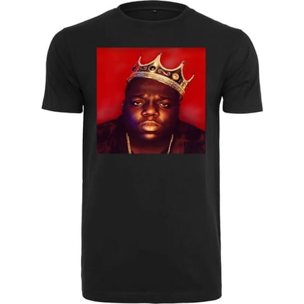 Merchcode - Notorious Big Crown Heren Tshirt - S - Zwart