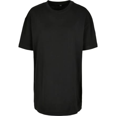 Build Your Brand - Oversized Boyfriend Dames T-Shirt - Black maat S