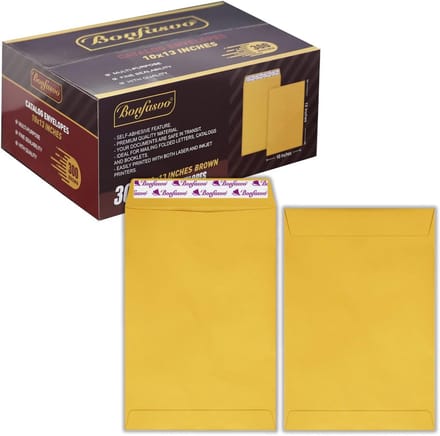 300 Stuks Bruine Catalogus Enveloppen 10x13 cm Kraft Papier Zelfklevend